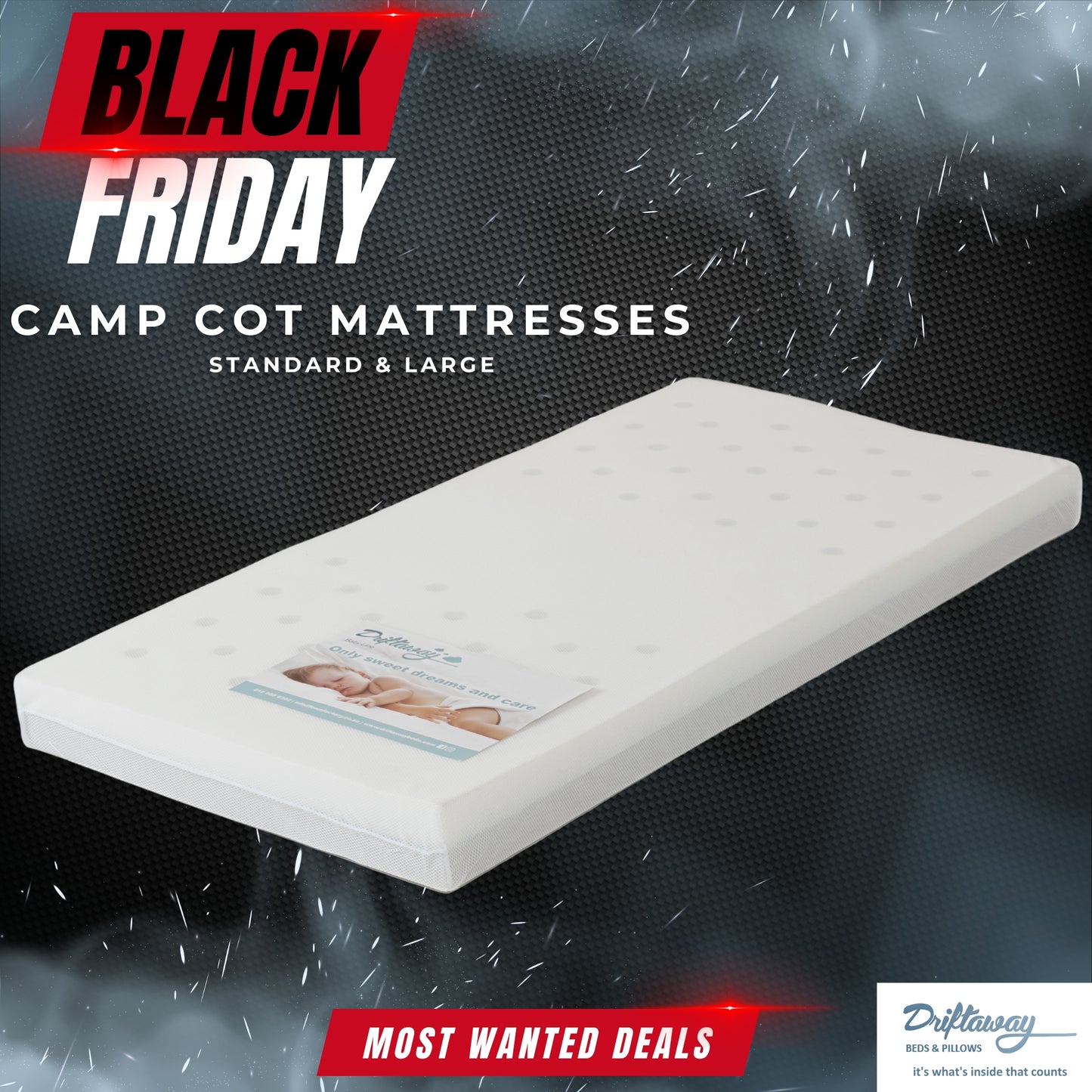 Camp Cot Mattress - Black Friday Most Wanted