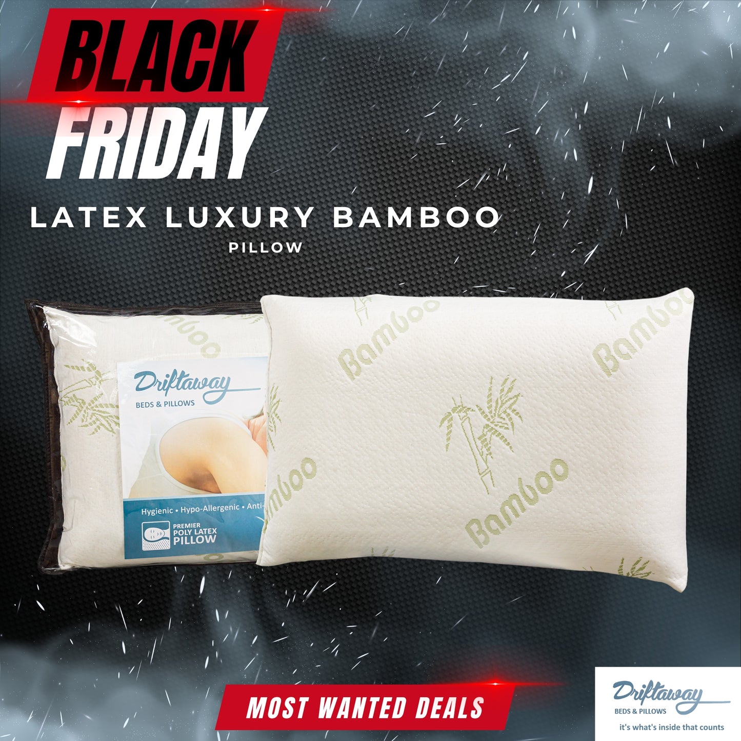Latex Luxury Bamboo Pillow - Black Friday Most Wanted